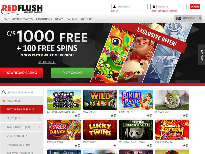 Red Flush Online Casino Download