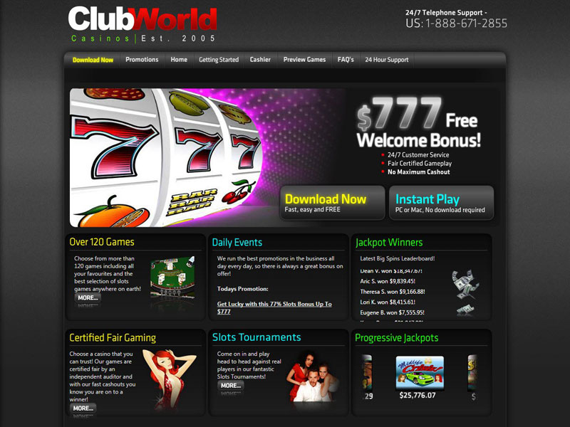 Club World Casino Location