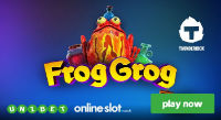 A new online slot Frog Grog is available at Unibet Casino