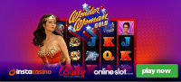 A Wonder Woman Gold online slot is available at InstaCasino